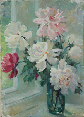 Бебутова (Бебутова-Кузнецова) Елена Михайловна. Пионы у окна